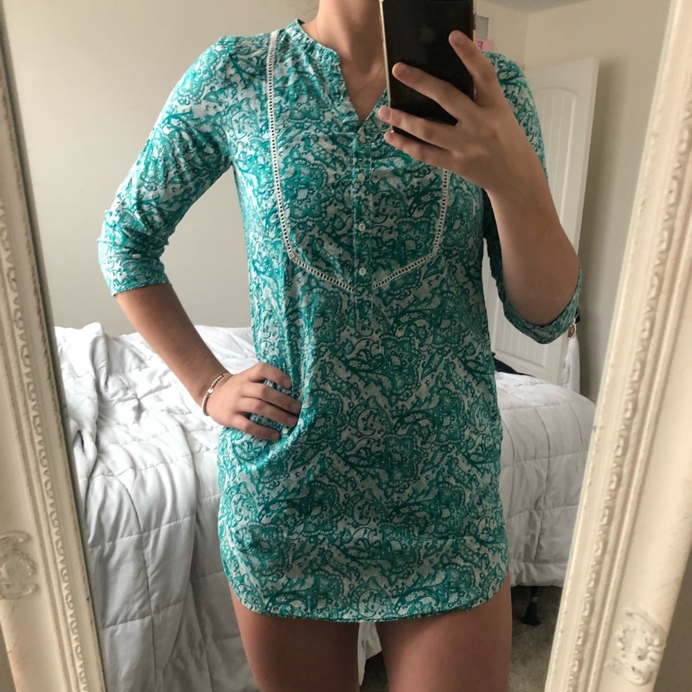 green patterned tunic - Picture 2 of 5